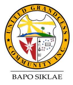 United Grandcess Community Inc. crest with the motto Bapo Siklae